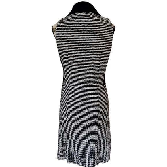 EUC Nanette Lepore Black and White Striped Sleeveless Dress Size 8 - Picture 6 of 8